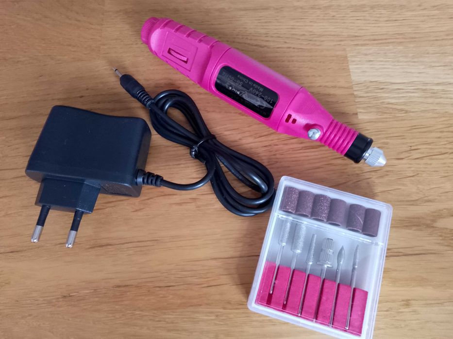 FREZARKA DO PAZNOKCI MANICURE pedicure + FREZY zestaw super sprawa kos