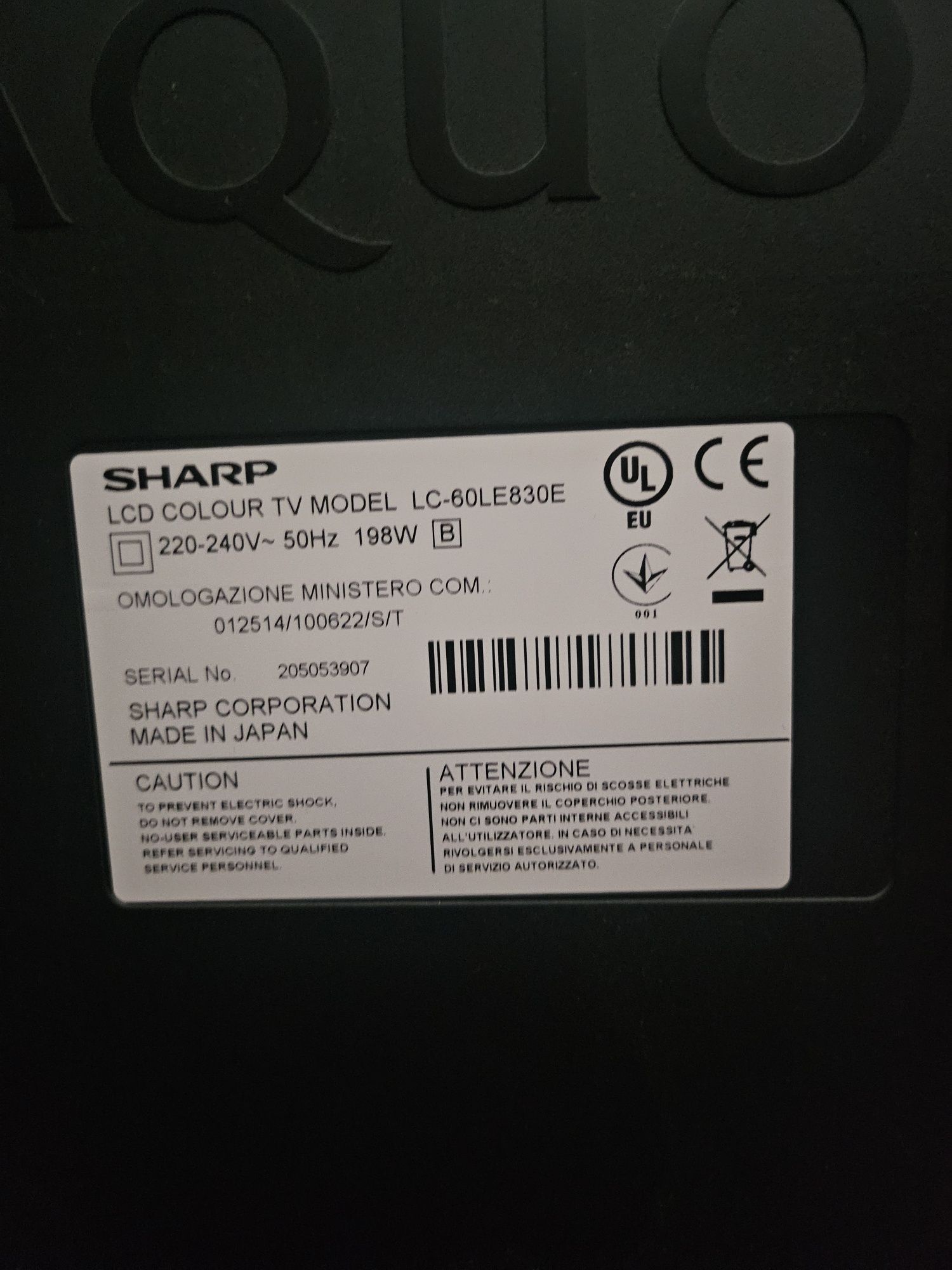 Telewizor 62' Sharp