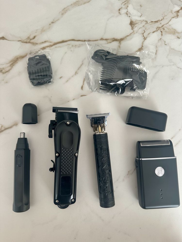 Kit Multifuncional de Aparadores NOVO – Cabelo, Barba e Nariz