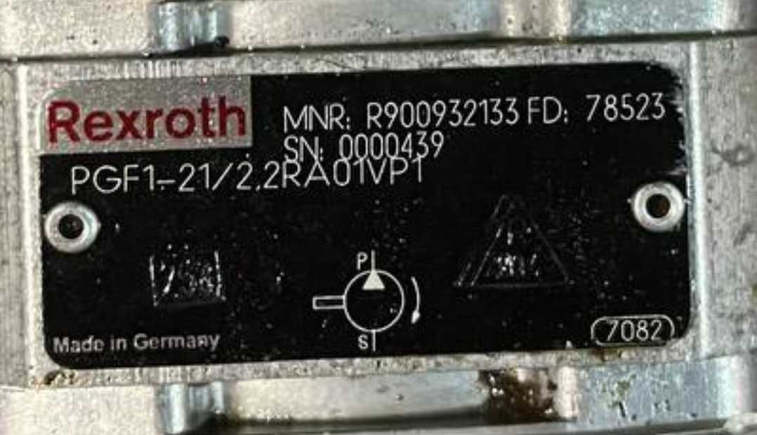 Rexroth PGF1-21/2.2RA01VP1 Pompa hydrauliczna