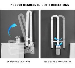 Składany uchwyt do WC dla osób starszych lub niepełnosprawnych