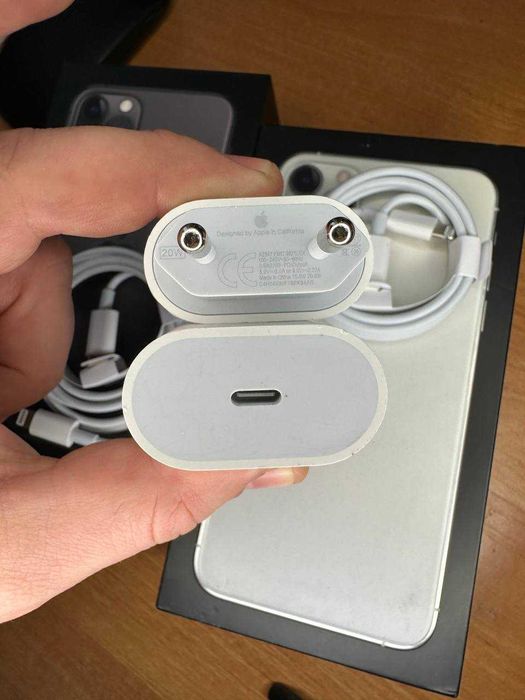 Швидка зарядка до айфону 20ват оригинал зарядка з комплекту блок кабел