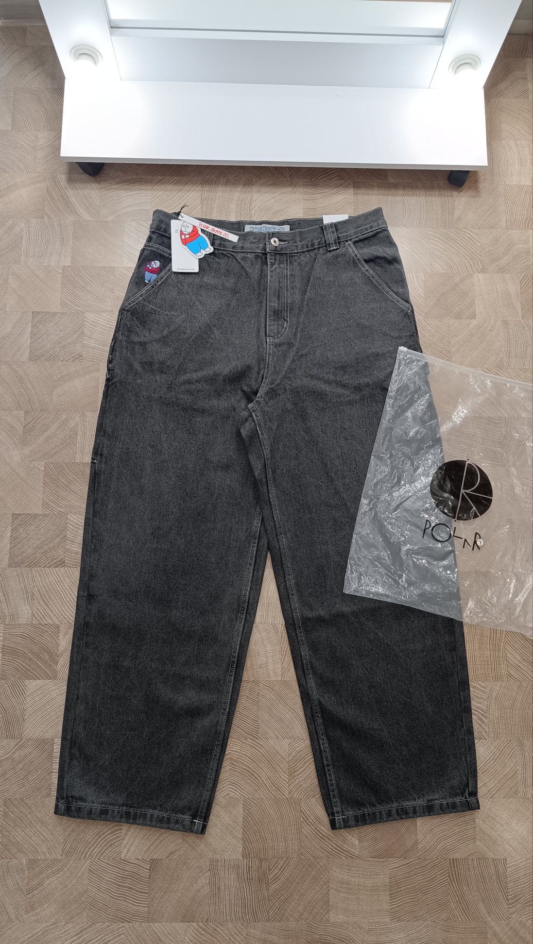 Polar big boy work black rap jeans