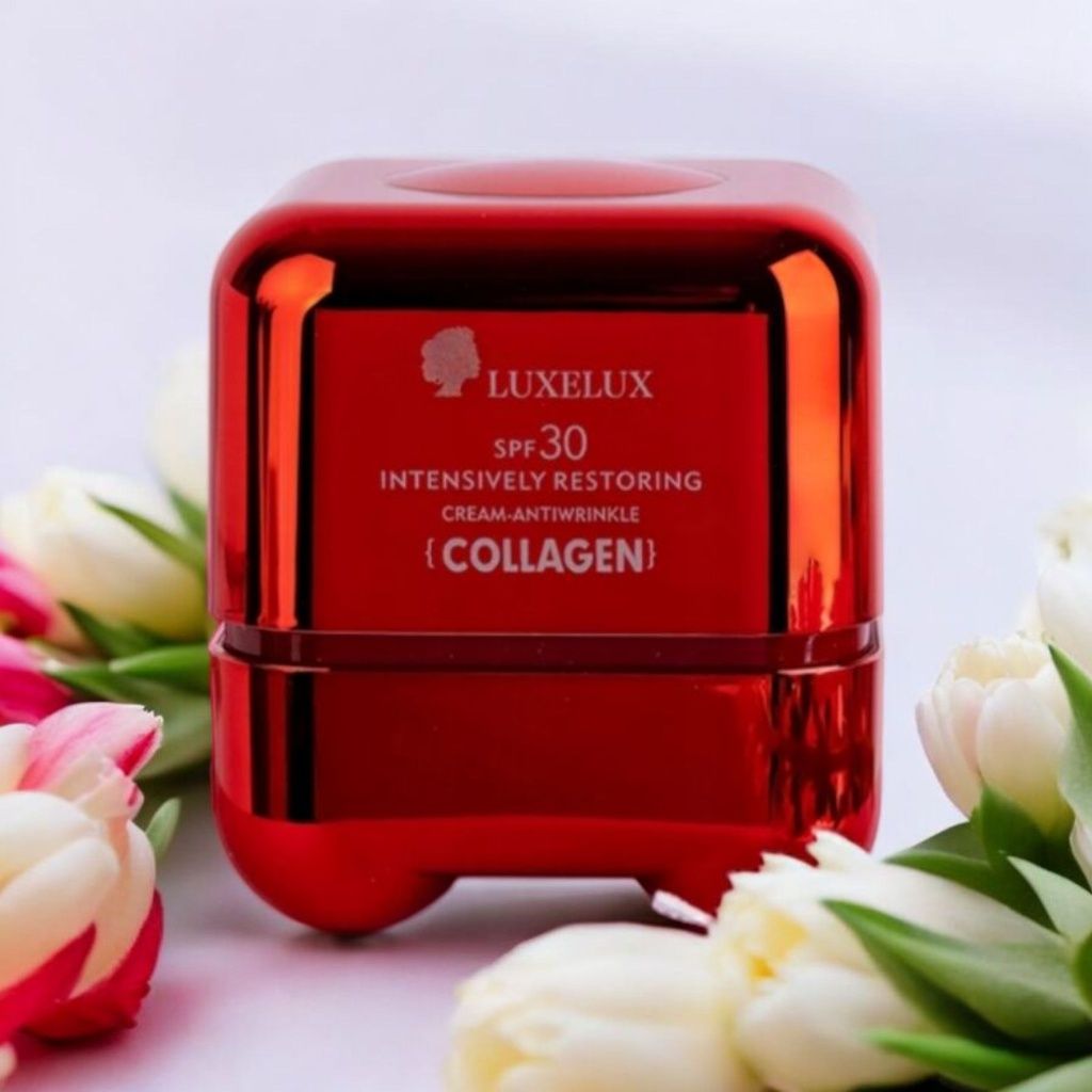 Collagenowy krem do twarzy z SPF30 - marki Luxelux