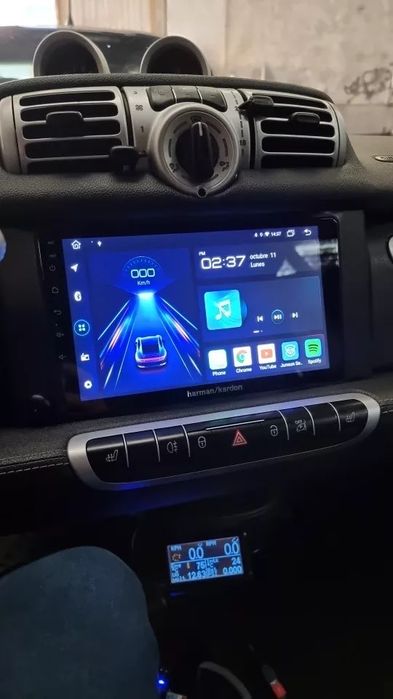 NOVO Radio smart fortwo 2011 a 2017 Carplay Android auto gps