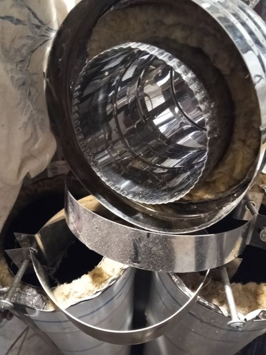 Продам дымоходную труба нерж120/170 пять метров авеющая 120