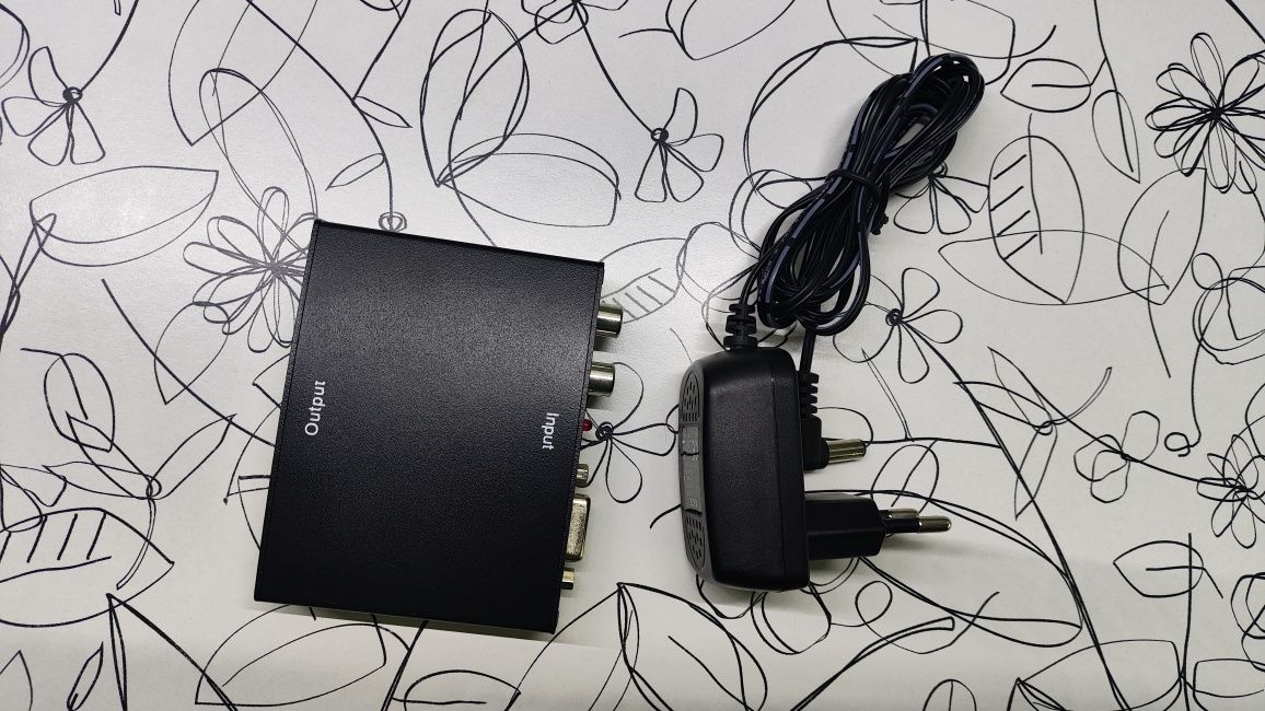 Конвертер ATCOM перехідник з VGA + 2 RCA to HDMI CONVERTER