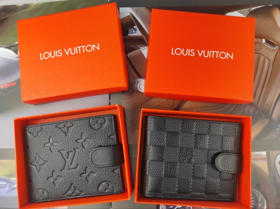 Кожаный мужской кошелек Louis Vuitton Луи Витон гаманець чоловічий
