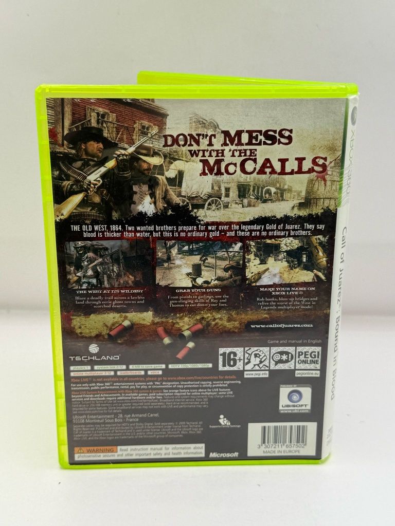 Call of Juarez Bound of Blood Xbox nr 9330