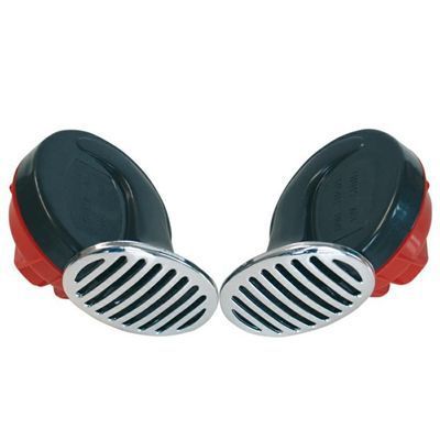 Klakson Ślimakowy 12V Black Chrom