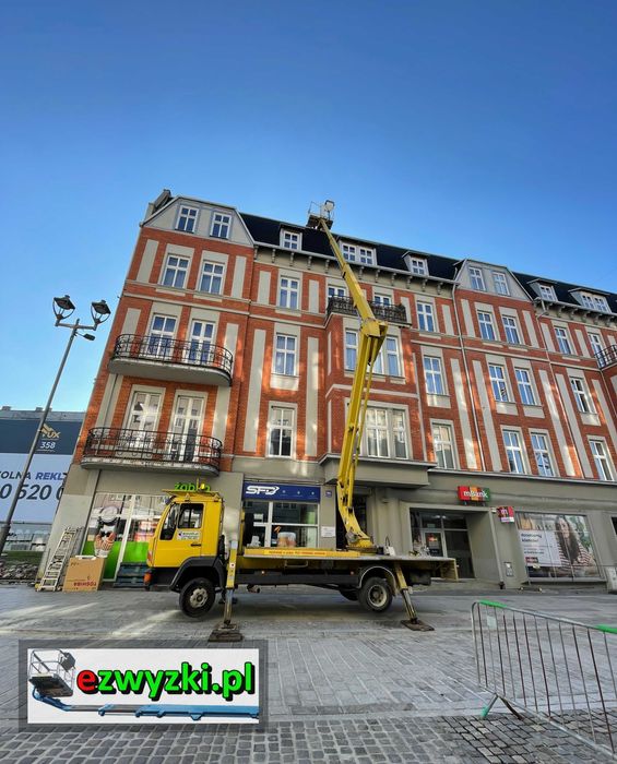 Zwyżka wynajem z operatorem lub bez podnośnik koszowy zwyżka nożycowa