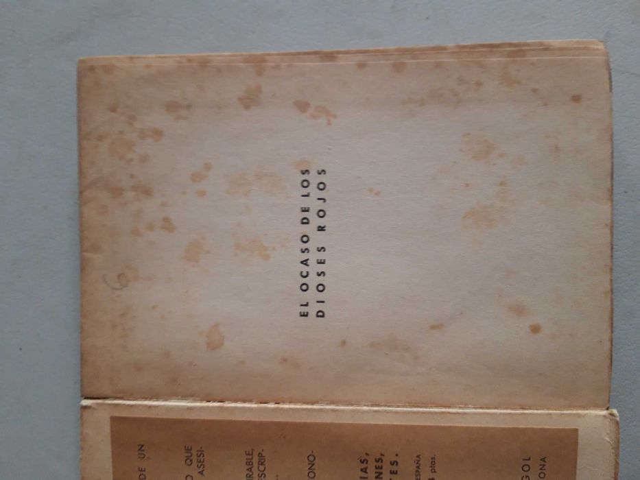 Livro Ref Cx B - El ocaso de los dioses rojos