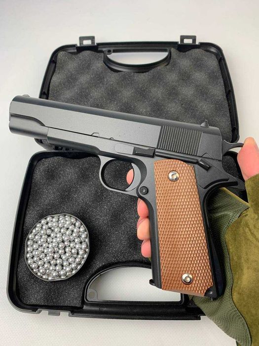 Металевий іграшковий пістолет Colt 1911 Кольт з кобурою залізний дитяч