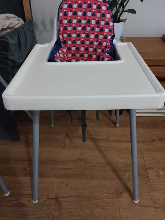 Krzesełko Ikea Antilop, pasy i poduszka