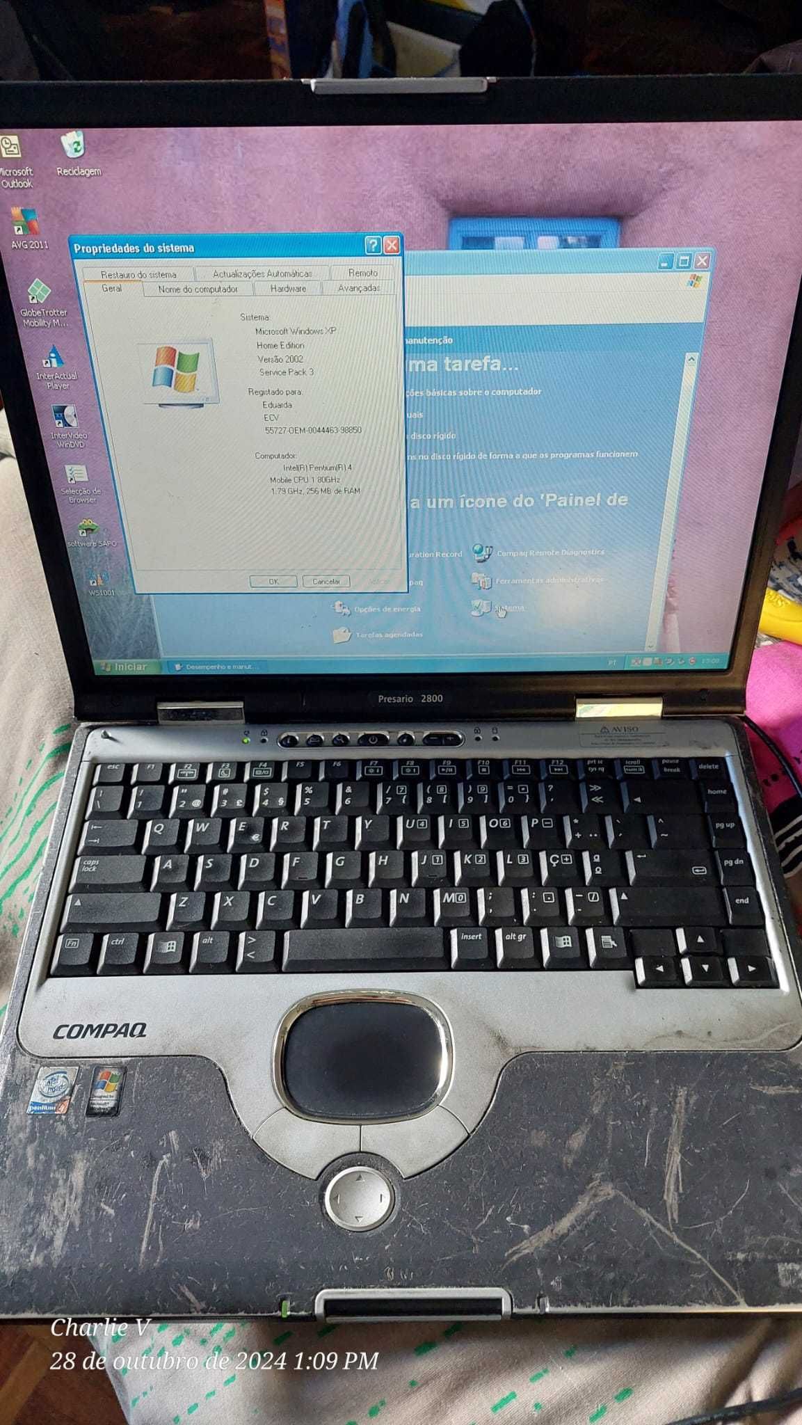 Portátil Compaq Presario 2800