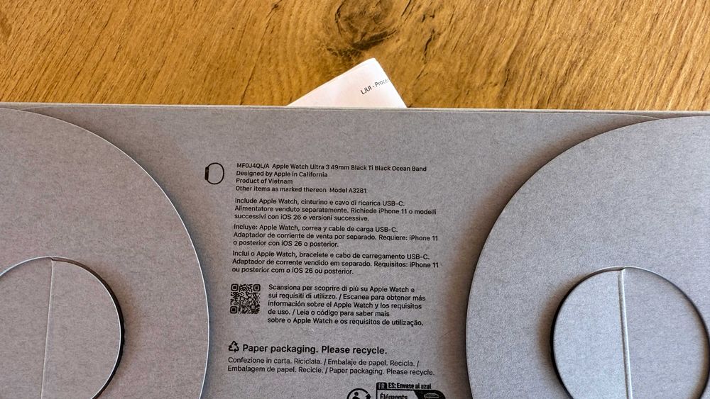 Vendo troco Apple Watch Ultra 3 NOVO/SELADO C/Fatura e Garantia