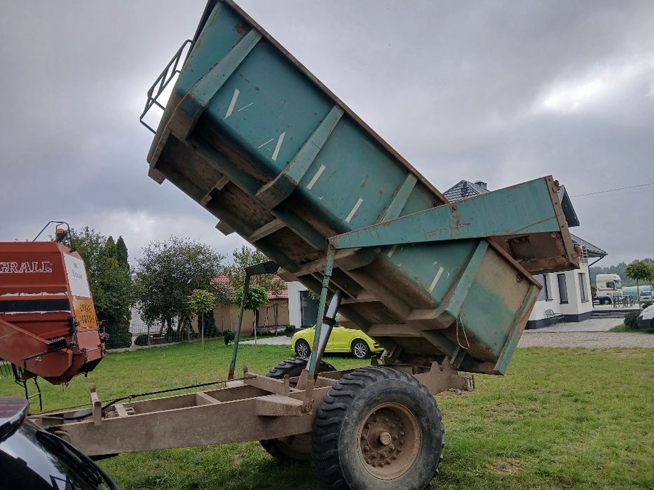 VALLET 10t  Przyczepa skorupowa ,resor, własna hydraulika, . Wywrotka