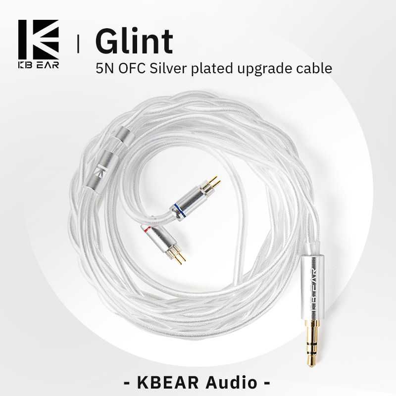 ⇒ KBEAR Glint (2Pin / QDC / MMCX) - сменный кабель для IEM's наушников