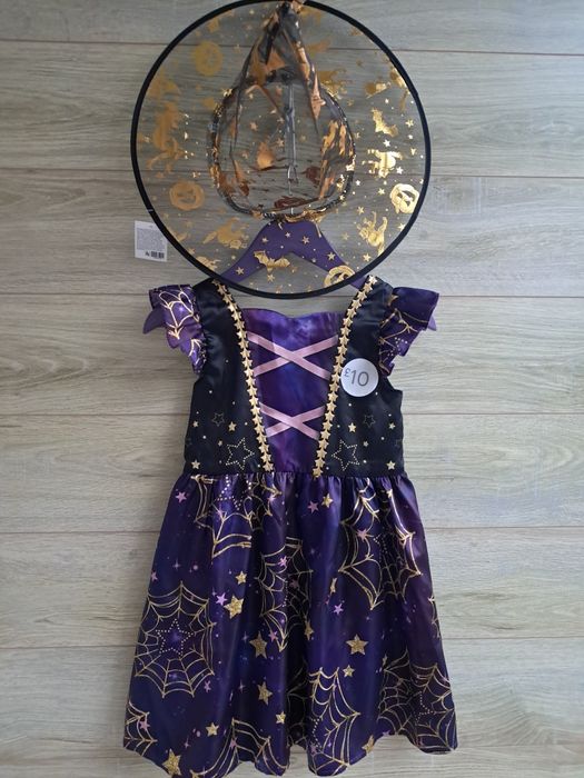 платье ведьмочки волшебницы Хеллоуин 5-6л