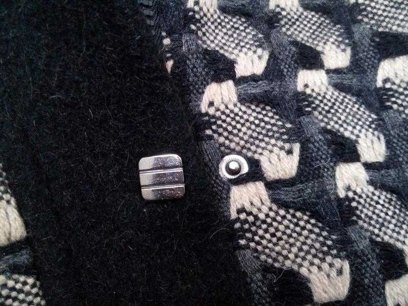 Retto Винтаж! пальто шерстяное с натуральным мехом енот курточка