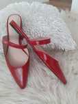 Klapki czerwone roz.37 ZARA