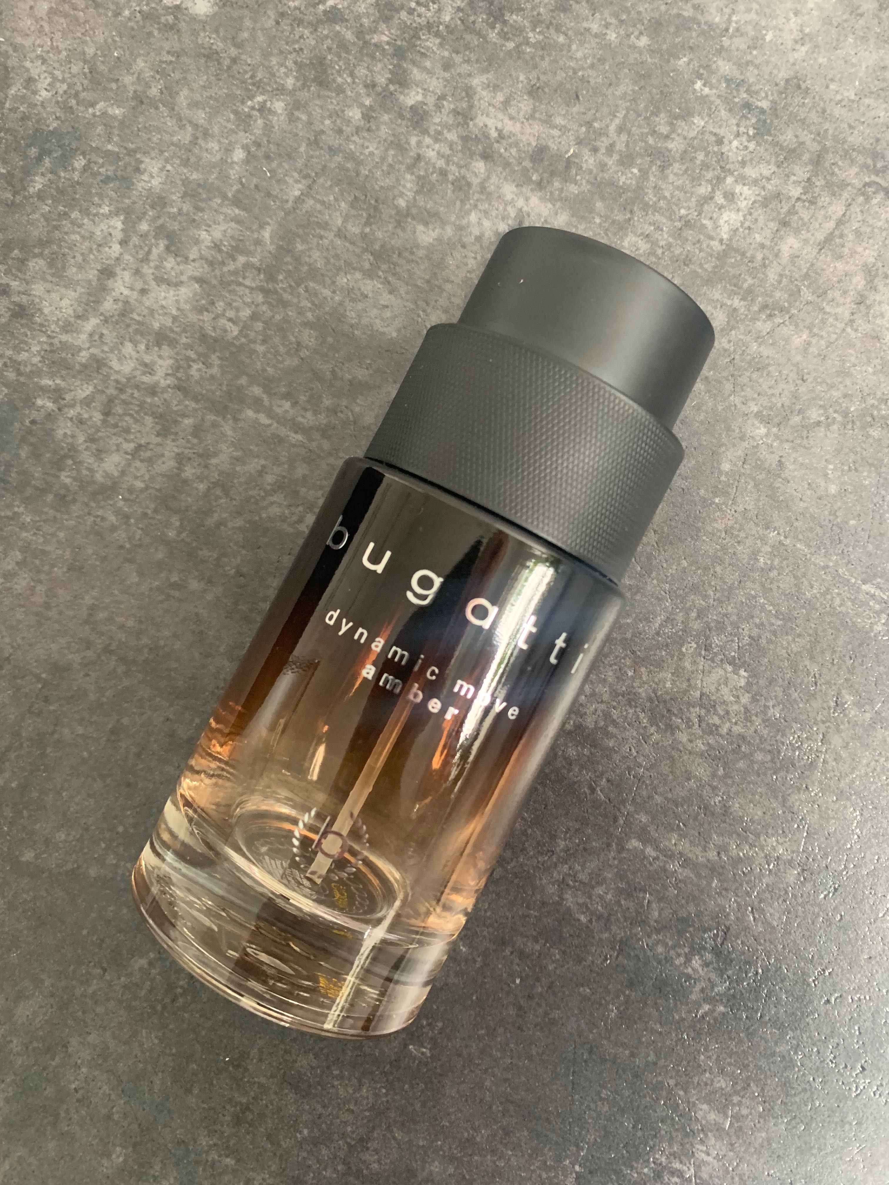 Bugatti dynamic move amber woda perfumowana pusta butelka flakon 100ml