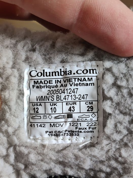 Черевики Columbia Moritza eu43