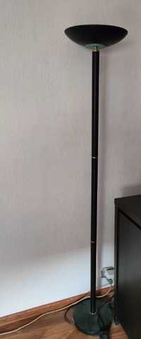 Lampa Podłogowa Stojąca Metalowa Czarna  wysokość 183 cm