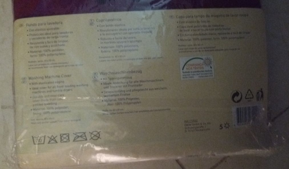 Cobertura para máquinas