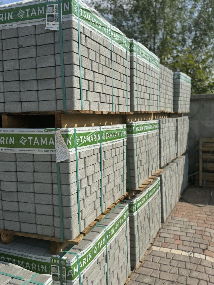 Тротуарна плитка старе місто жовтого кольору вібропресована