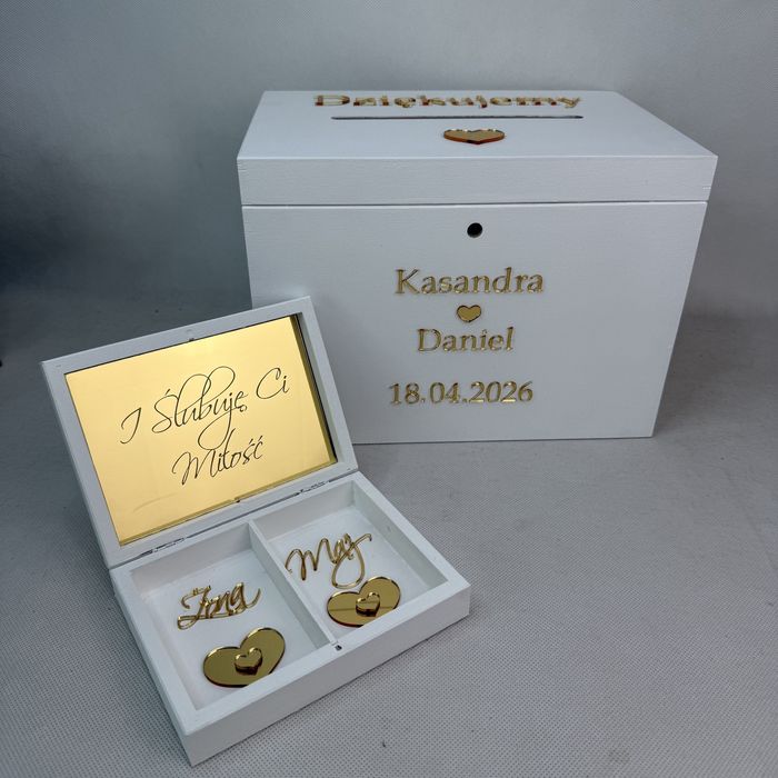 Pudełko na koperty i obrączki