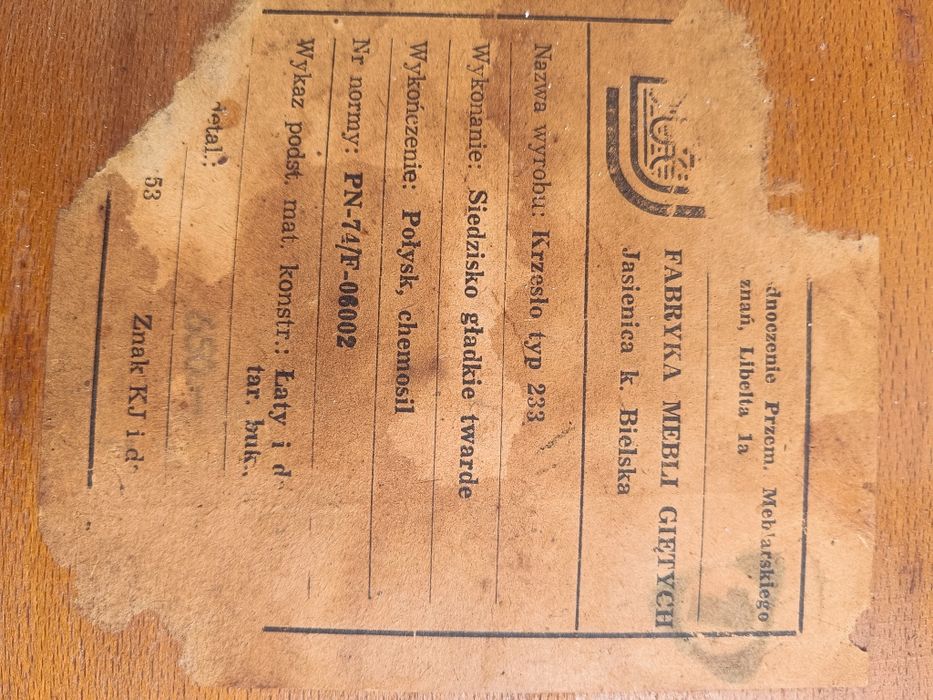 Krzesło PRL kuchenne