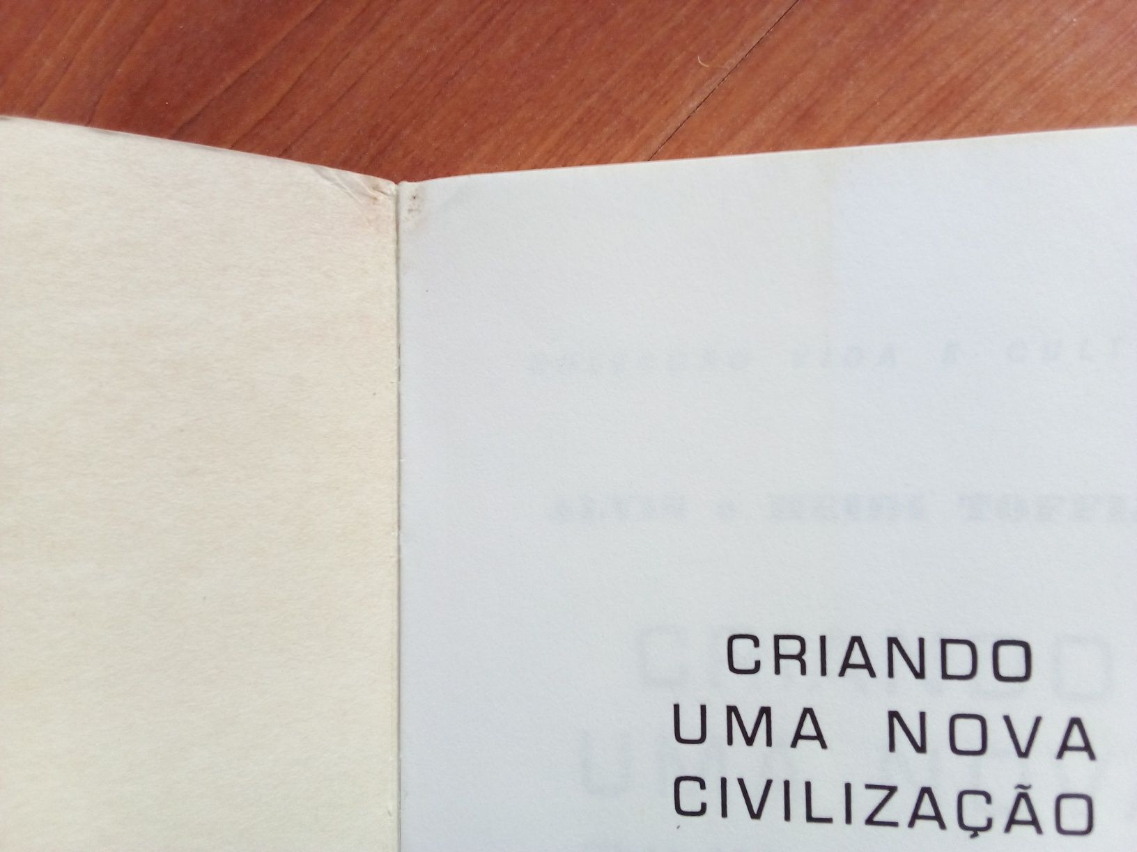 Livro Criando uma Nova Civilização de Alvin e Heidi Toffler