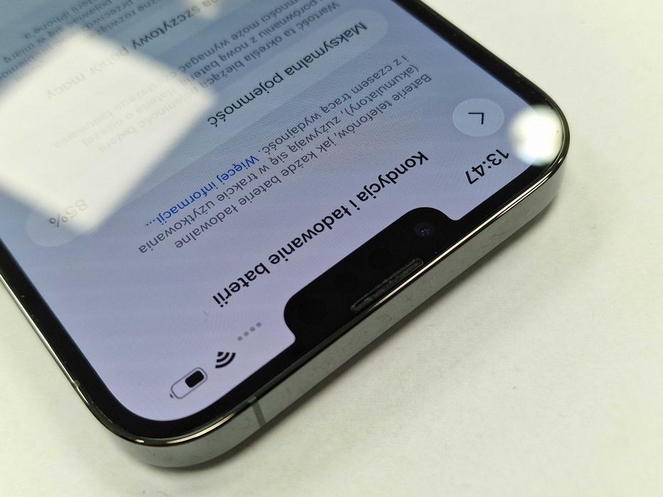 Iphone 13 PRO MAX 256GB/ Green/ Zielony/ Bat 85%/ Grade A + ładowarka