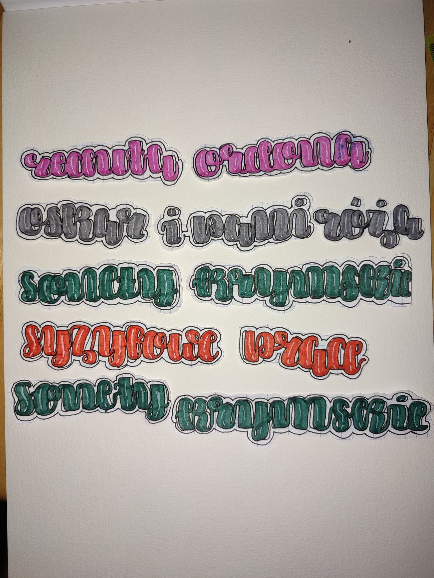 Nagłówki do notatek z lektur x5