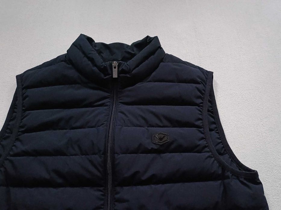 Armani Mens Puff Vest - Navy Blue
