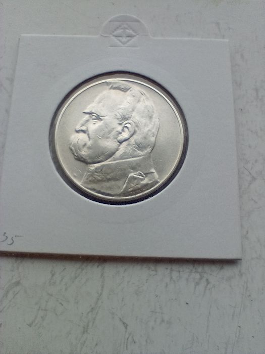 Moneta--5 zł Piłsudski--1935--srebro
