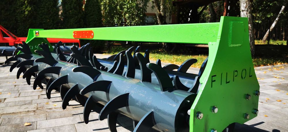 Wał mulczujący kolczast podwójny do grubera agregatu głębosza