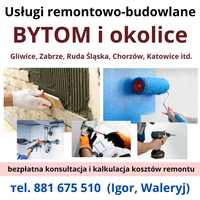 REMONTY, nietypowe roboty budowlane, Bytom i okolice