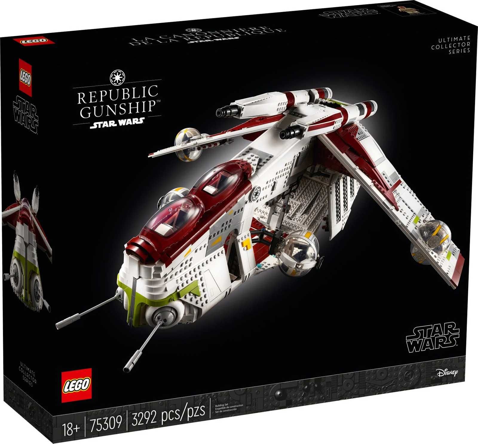 NOWY zestaw LEGO Star Wars 75309 Kanonierka Republiki.