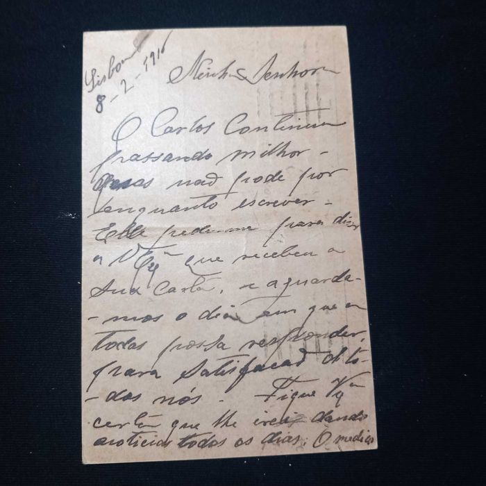 Bilhete postal principio séc XX