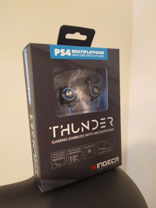 Auriculares Gaming INDECA Thunder com microfone, selado