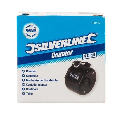 Contador Analógico Manual de 4 Dígitos - Silverline (Novo)