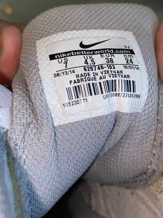 Nike Force Sky High Wedge White/Metallic Silver/Grey 38