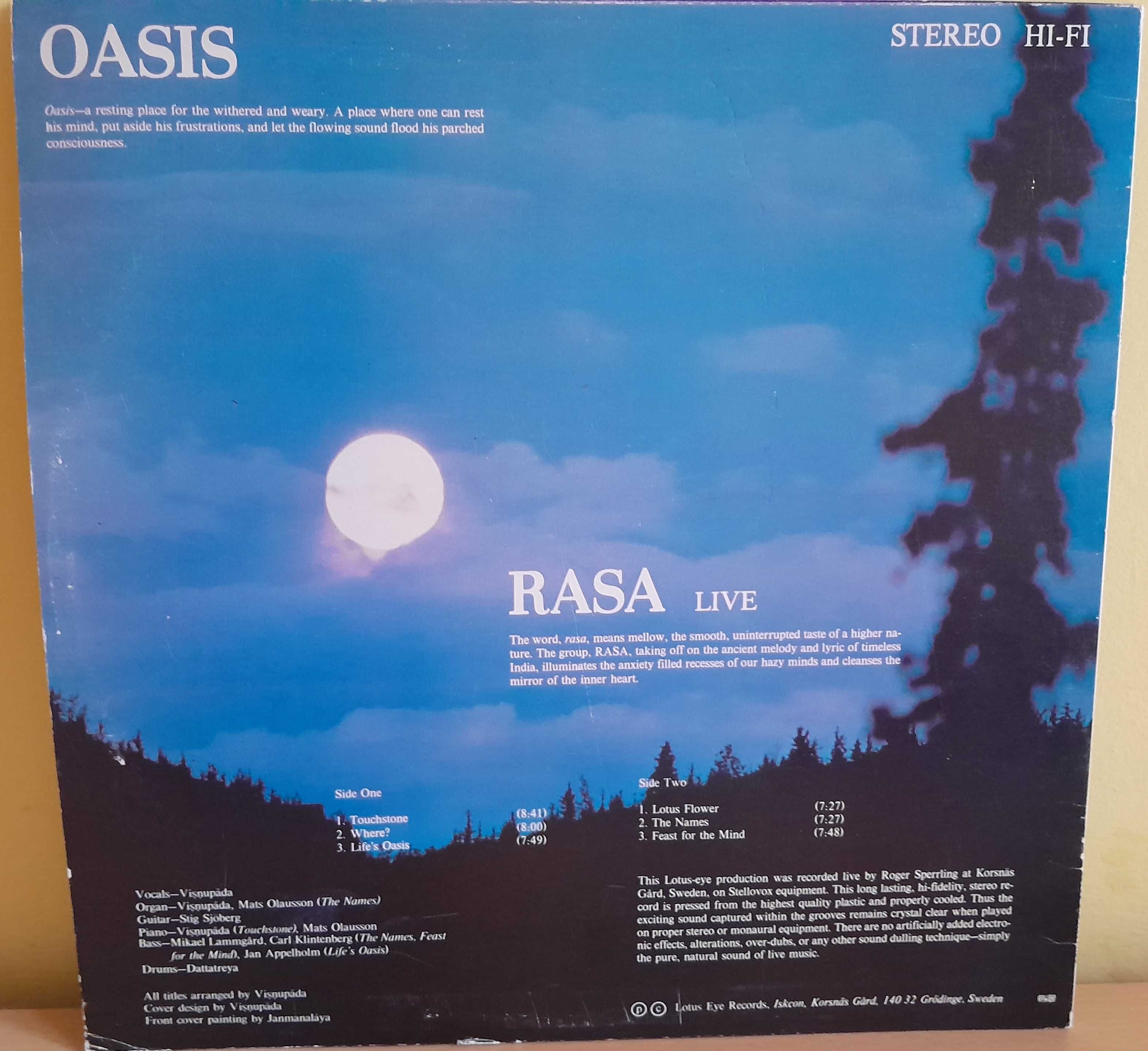 Oasis - Rasa Live LP / używany