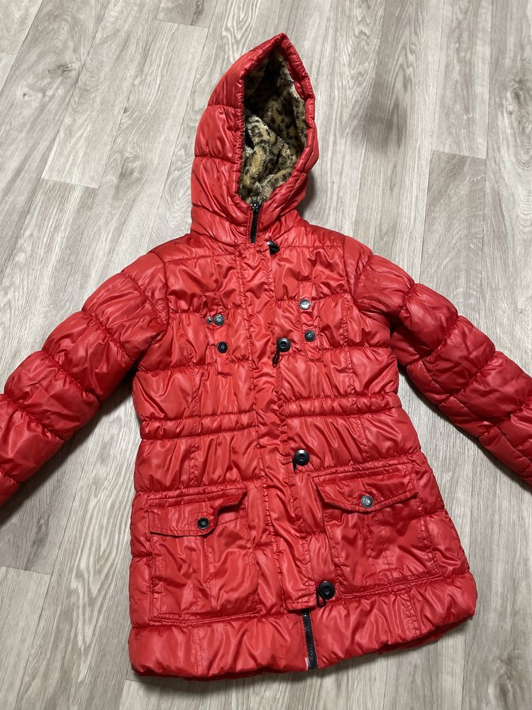 Зимняя куртка на флисе 10-12 лет