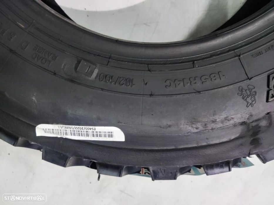 2 pneus novos 185-14c nortenha  - oferta dos portes