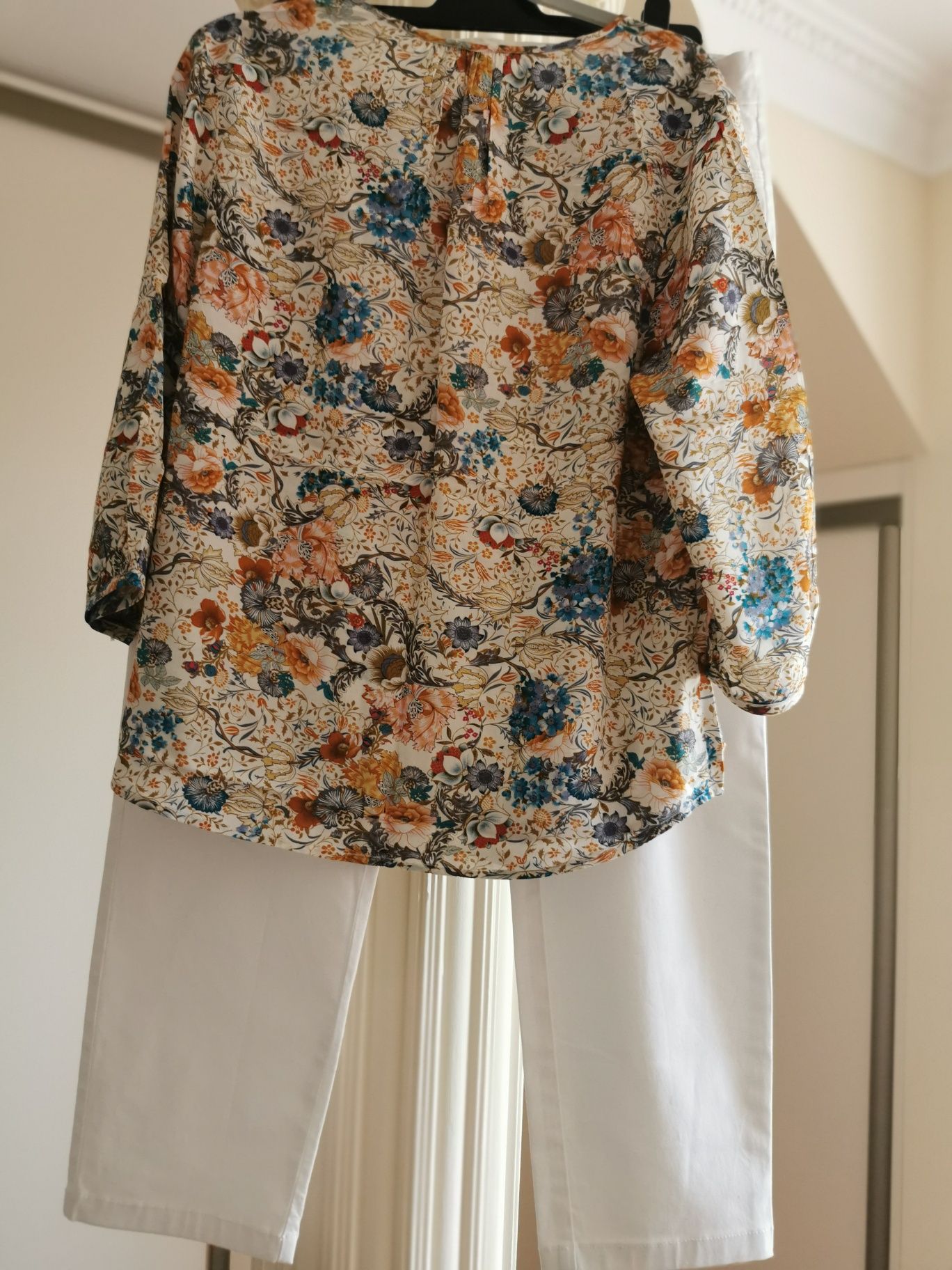 ARTISAN NY Bluzka Wiskozowa Kwiaty 3/4 Rękaw TK Maxx M/L
