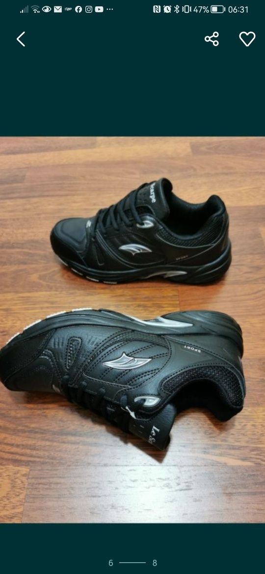 Sportowe Buty Męskie Do Biegania Na Codzień Lekkie Wygodne Czarne