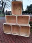 Skrzynka drewniana NUMER-1 szlifowana handmade 50×40×31